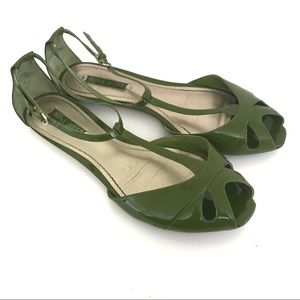 Nine West Patent Leather Flats T-Strap